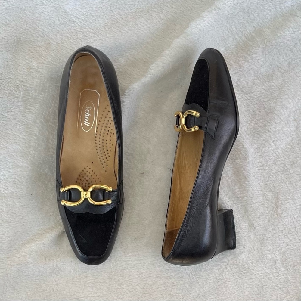 Vintage Scholl Heeled Loafers Size 6.5